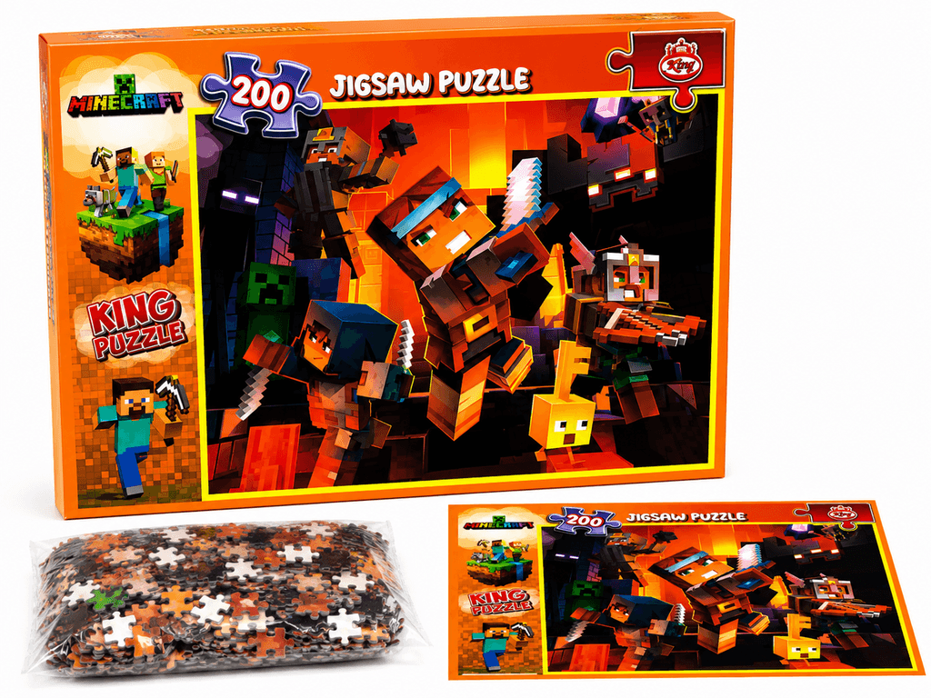 200-Piece Minecraft-Inspired High-Quality Jigsaw Puzzle 1