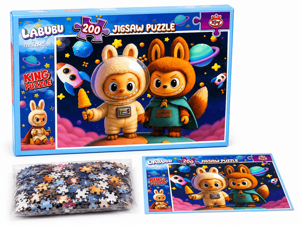 Labubu Premium 200-Piece Jigsaw Puzzle - High-Quality Vibrant Collectible Art 1