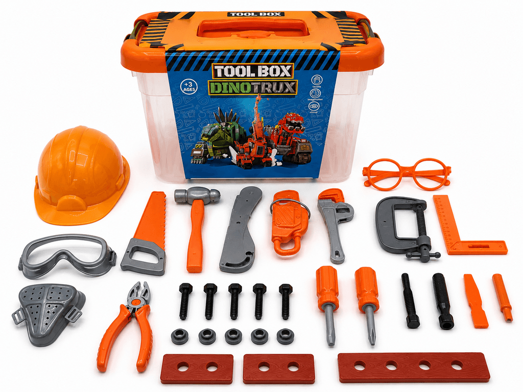 Dinotrux Imaginative Construction Tool Box - Creative Role-Play Set for Ages 3+ 1