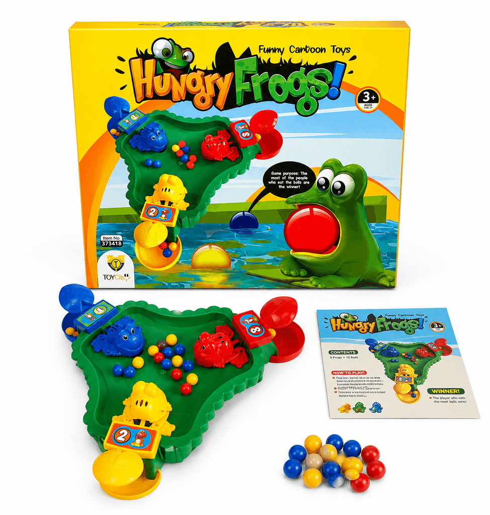 Hungry Frogs Fast-Paced Board Game - Fun Educational Action Toy for Kids Ages 3+ 1