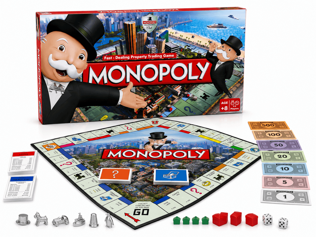 Monopoly Classic Board Game - Fast-Dealing Property Trading Fun for Ages 8+ 1