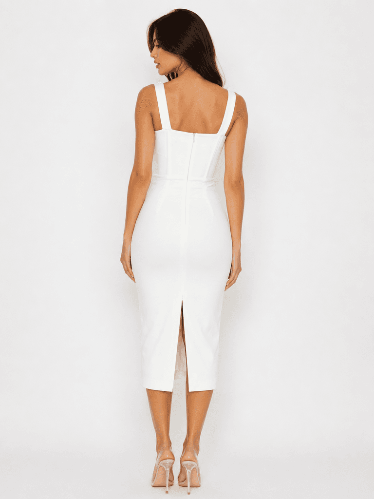 white corset dress 2