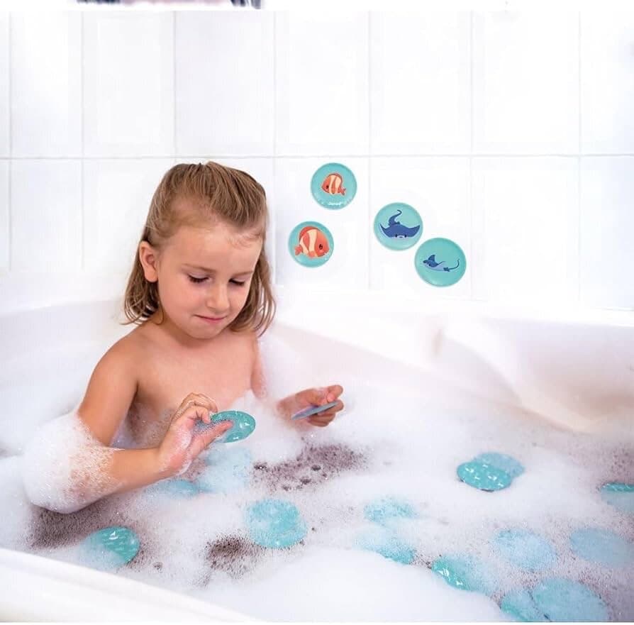 Janod Baby Animals Bath Floating Memory Game - Multicolor 8