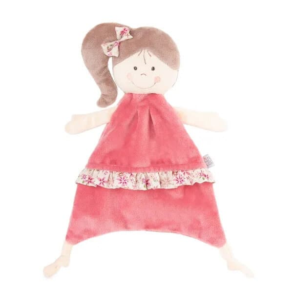 Adorable 30cm Rosy Baby Soft Toy Doll – Pink Textile Plush for Kids 3+ 1