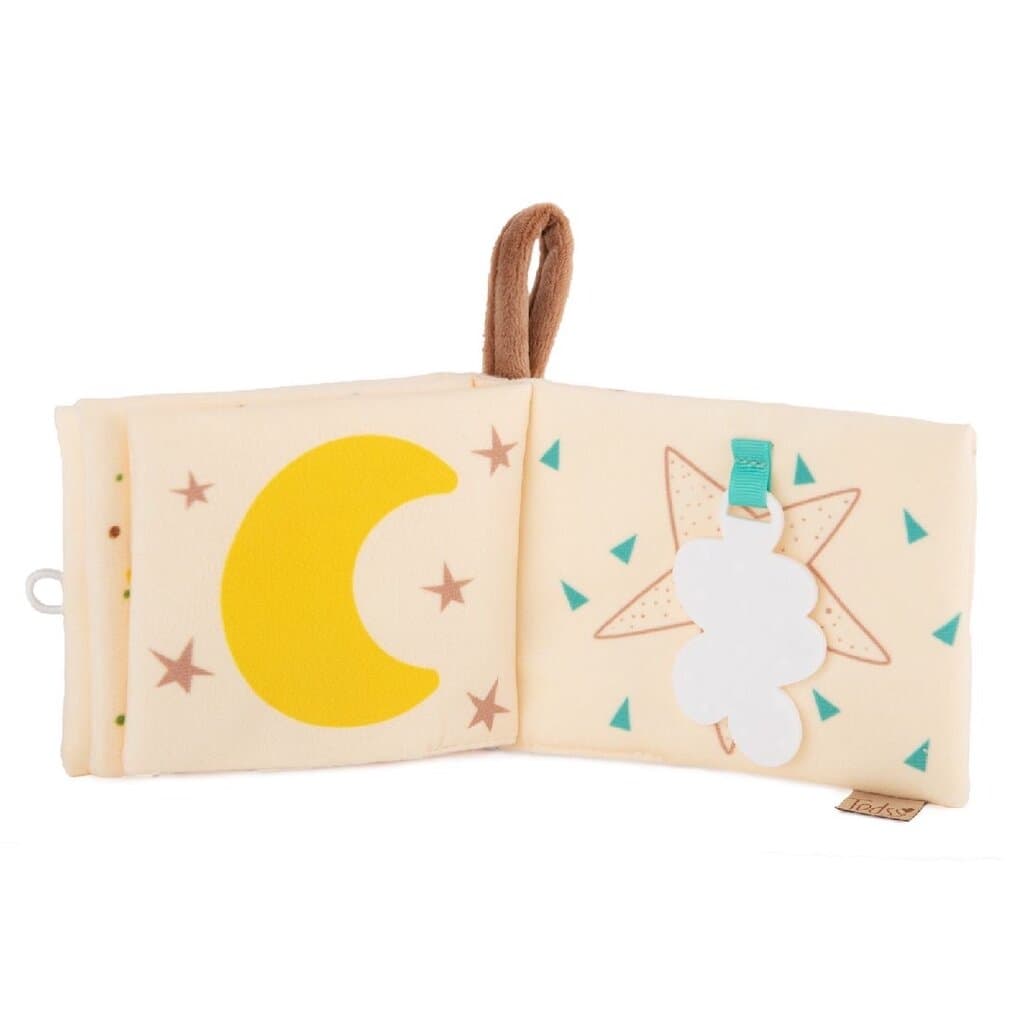 Tedsy Soft Educational Giraffe Fabric Book for Infants (0-10 Months) - Light Brown 2
