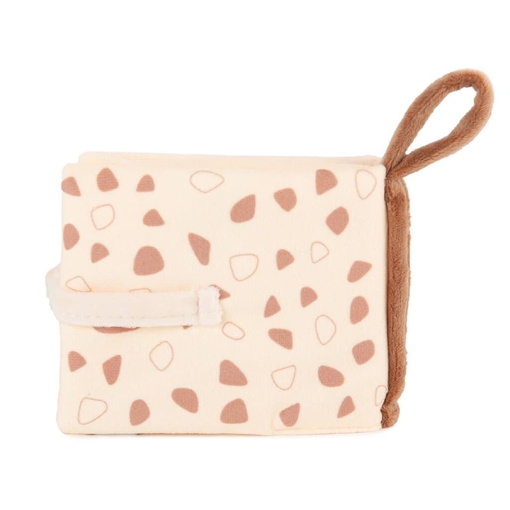 Tedsy Soft Educational Giraffe Fabric Book for Infants (0-10 Months) - Light Brown 5