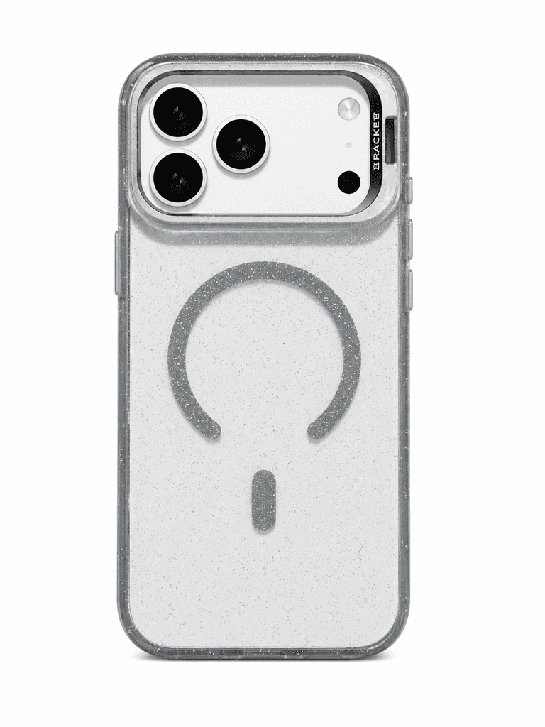 Glitter MagSafe Protective Case with Folding Camera Bracket for iPhone 17 pro max 1