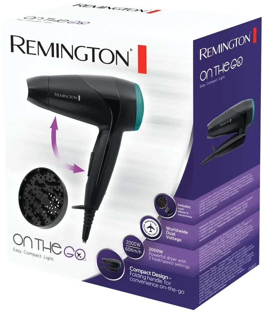 REMINGTON On The Go Foldable Hair Dryer 3