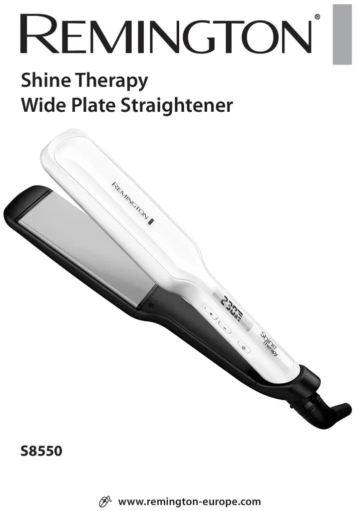 REMINGTON Shine Therapy Wide Plate Hair Straightener 3