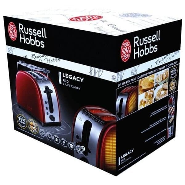 Russell Hobbs Legacy 2-Slice Toaster - Red 3