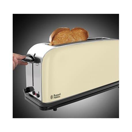 Russell Hobbs Colours Plus Long-Slot Toaster - Cream 3