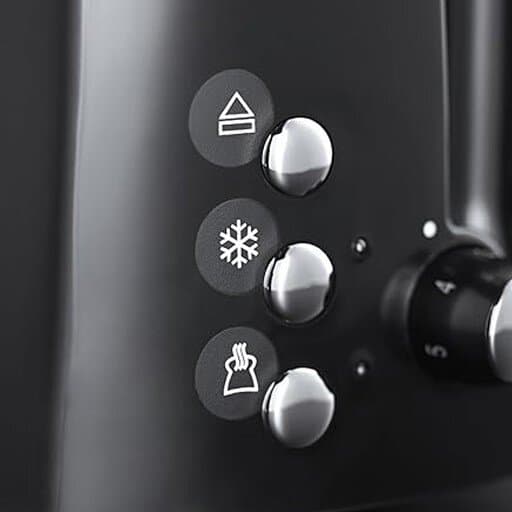 Russell Hobbs Textures Plus+ 2-Slice Toaster - Black 3