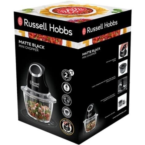 Russell Hobbs Matte Black Mini Food Chopper (500ml) 6