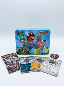 Pokémon TCG Scarlet & Violet Paldean Fates Special Edition Mario Bros Crossover Set - دیکە