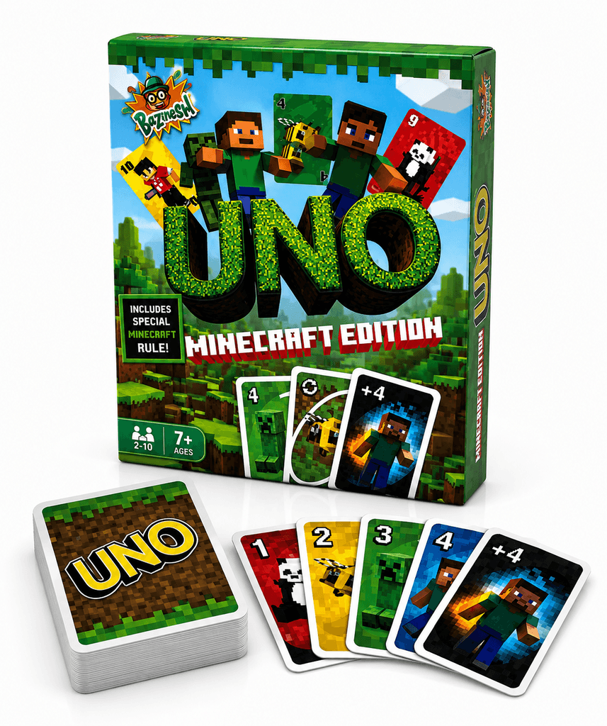 UNO Minecraft Card Game with Special Rule, Fun Group Game for 2-10 Players - Other 1
