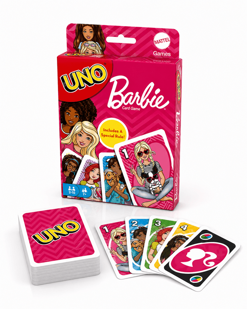 UNO Barbie Card Game - Fun Family and Group Game for 2 to 10 Players (Other) 1
