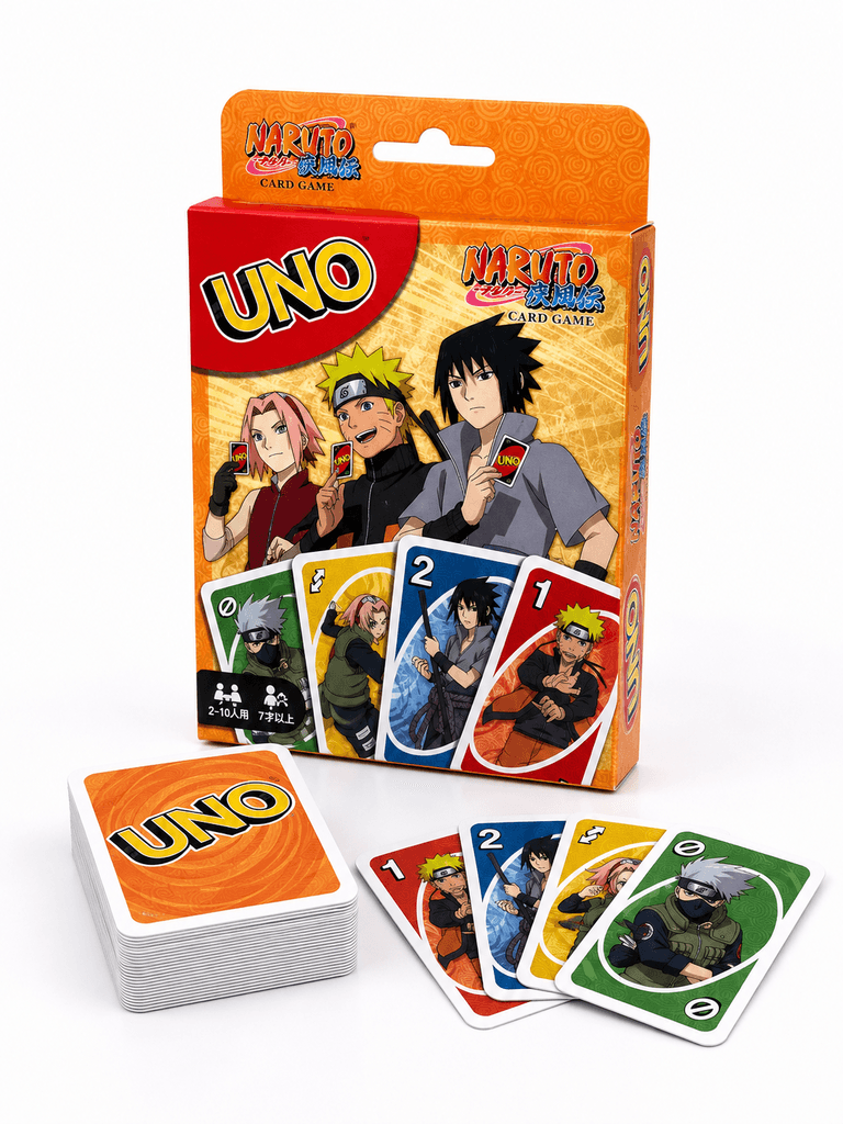 Naruto Edition UNO Card Game (Other) - Interactive Group Party Game for 2 to 10 Players 1
