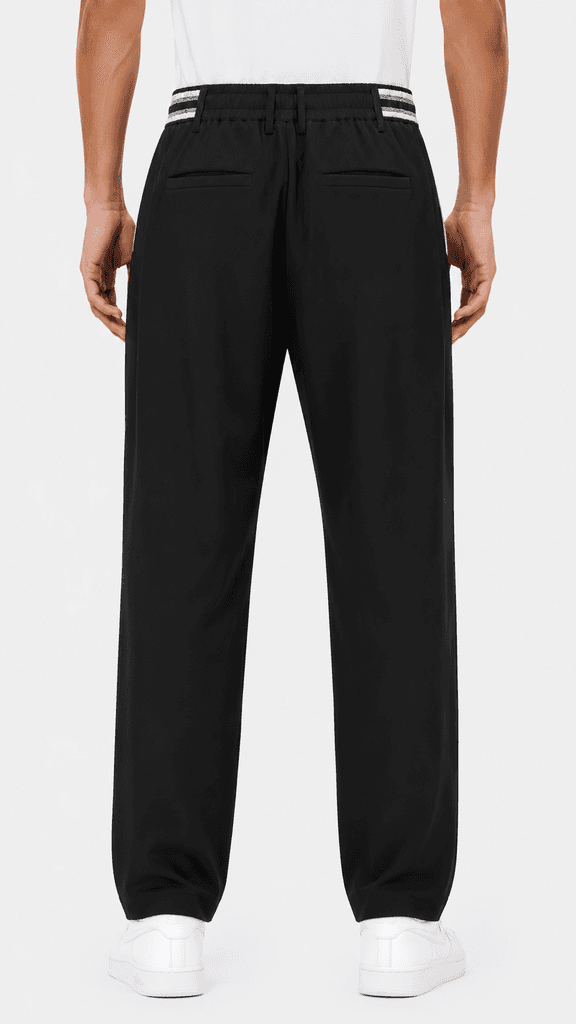 Loro Piana Master Quality Men's Premium Polyester Dress Pants - Black (Size 30) 2