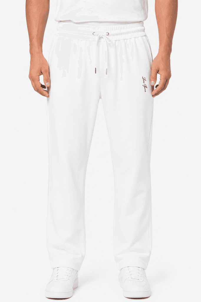 Premium Loro Piana Men's Cotton Tracksuit - White (Size 36) 1