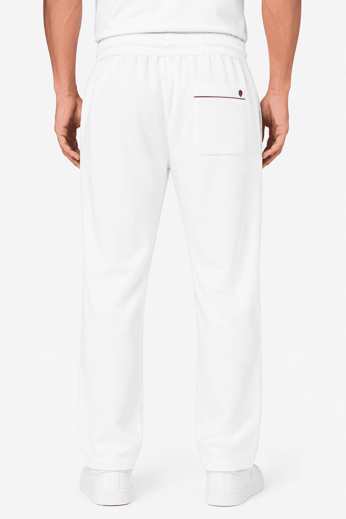 Premium Loro Piana Men's Cotton Tracksuit - White (Size 36) 2