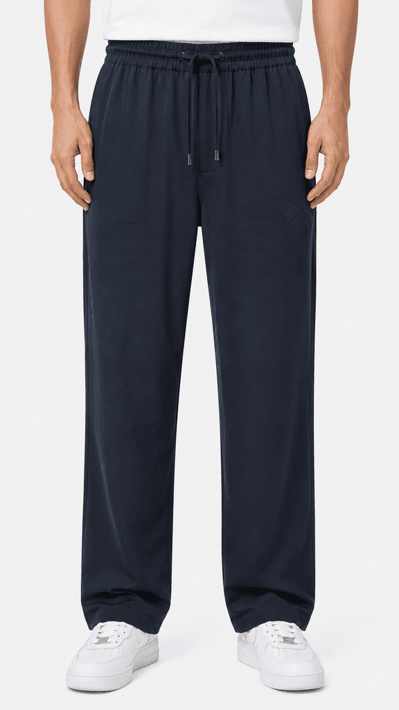Loro Piana Master Quality Men's Crinkle Tracksuit - Navy Blue / Size 36 1