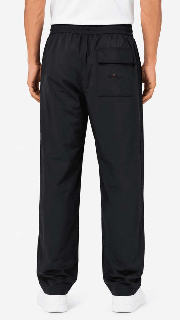 Kiton Master Quality Men's Cotton Tracksuit Luxury Sportswear Set - Black / Size 36 1