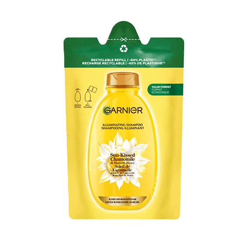 شامپۆی Garnier Ultra Doux بە گوڵی بابونە و هەنگوینی گوڵ - دووبارە پڕکردنەوە - ٢٥٠ مل