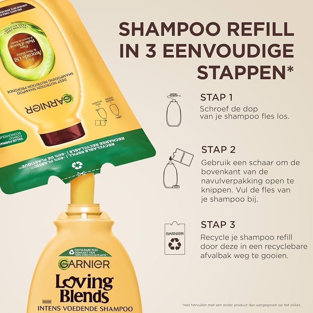 Garnier Ultra Sweet Nourishing Shampoo with Avocado Oil & Shea Butter for Dry Curly Hair (250ml) 2
