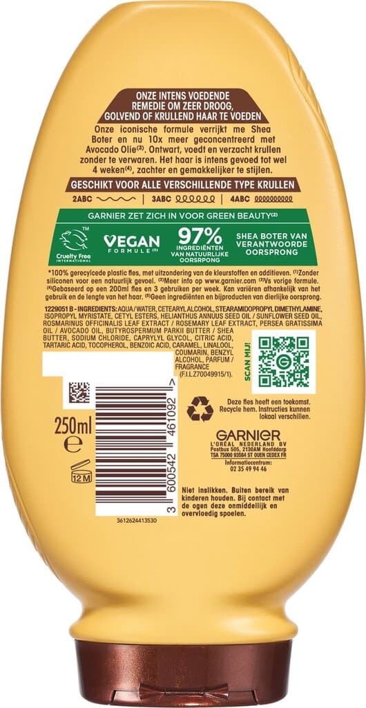 Garnier Avocado Oil & Shea Butter Nourishing Conditioner (250ml) 5