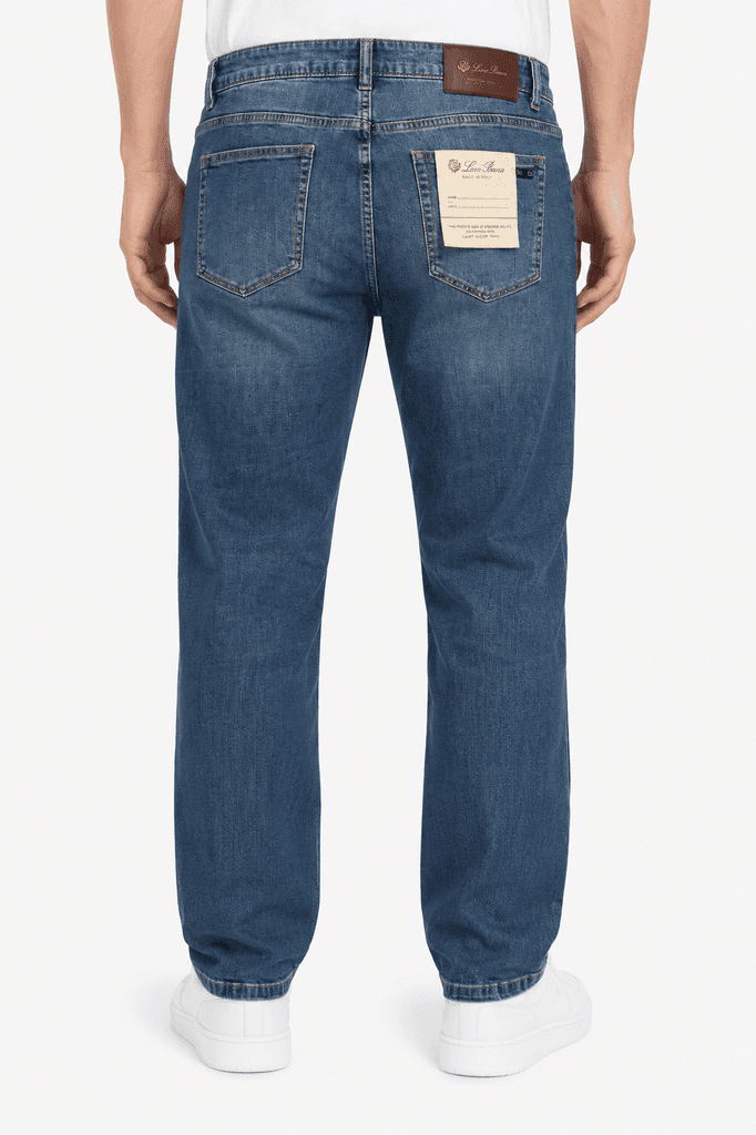 Loro Piana Premium Master Quality Men's Denim Jeans - Blue (Size 38) 2