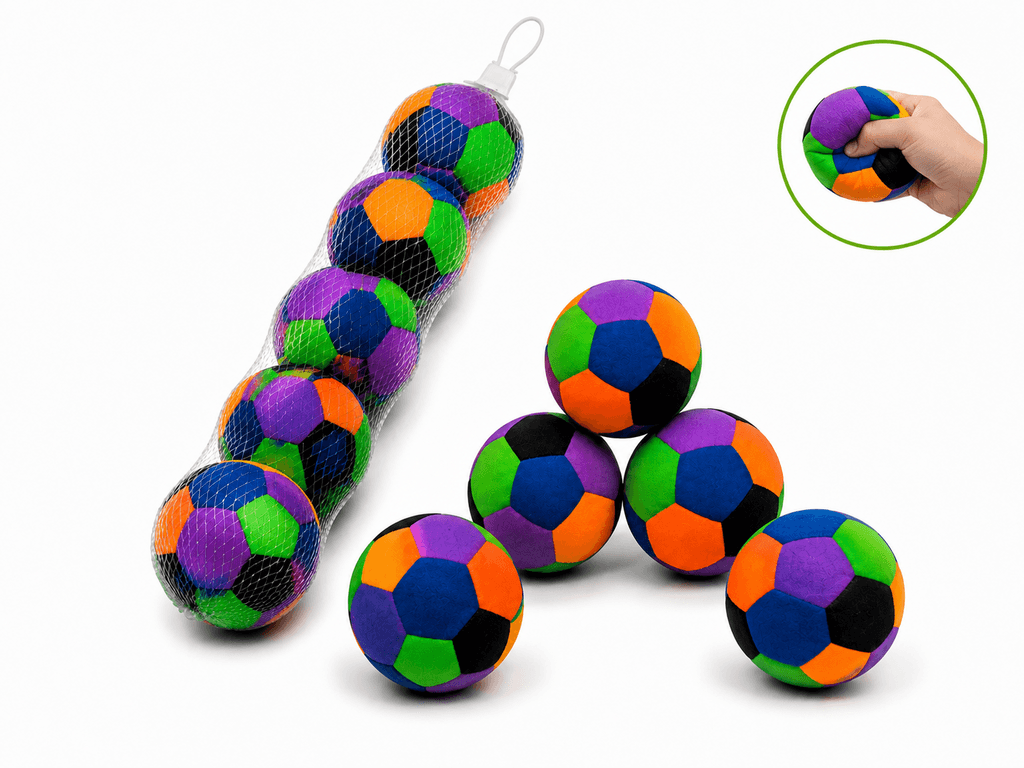 Premium 5-Piece Colorful Soft Play Balls for Kids and Toddlers 1