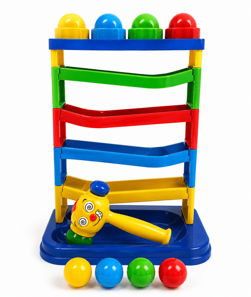 Wooden Pound and Tap Bench with Slide-Out Xylophone 1