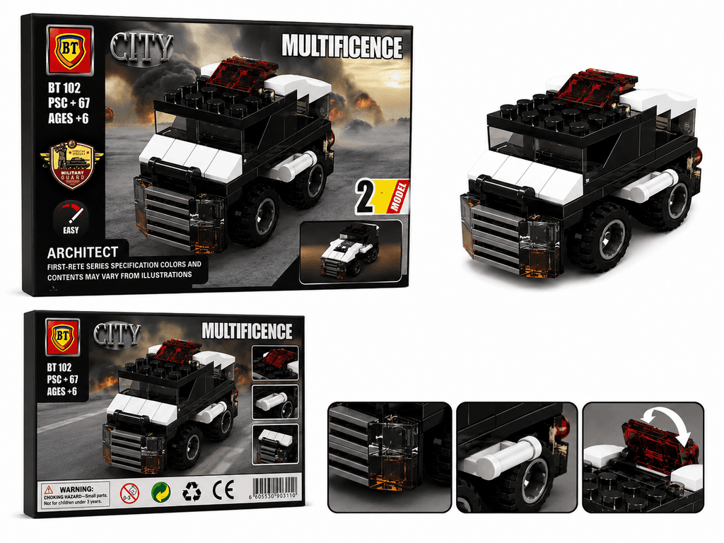 BT Multificence 67+ Piece Creative Building Blocks and Tool Set for Kids 6+ 1