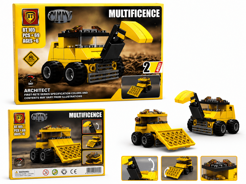 BT Multificence 69-Piece Creative Building Block Toy Set 1