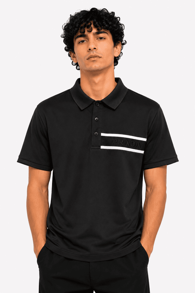Prada Men's Premium Cotton T-Shirt - Black (XL) 1
