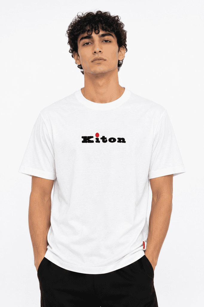 Kiton Luxury Men's Cotton T-Shirt - White (XL) 1