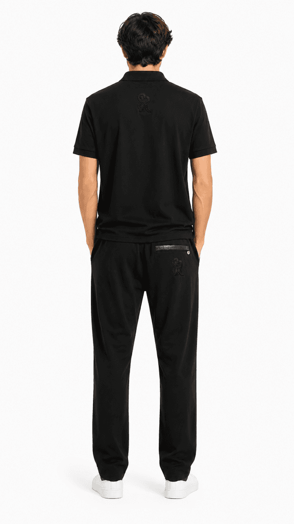 STEFANO RICCI Luxury Cotton Men's Travel Set - Black (XL) 2