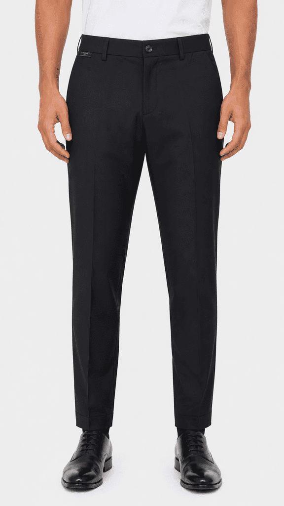 Prada Premium Men's Polyester Trousers - Navy Blue (Size 30) 1