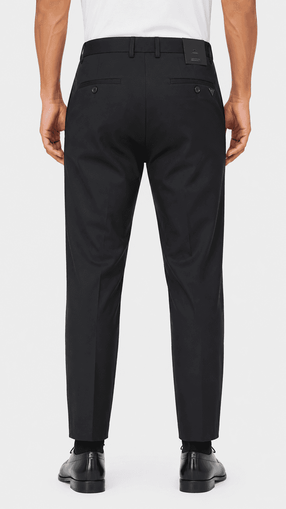 Prada Premium Men's Polyester Trousers - Navy Blue (Size 30) 2