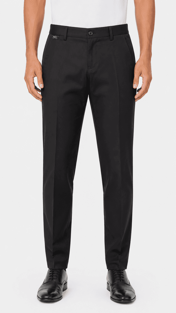 Prada Premium Men's Polyester Trousers - Black (Size 30) 1