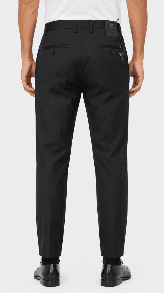 Prada Premium Men's Polyester Trousers - Black (Size 30) 2