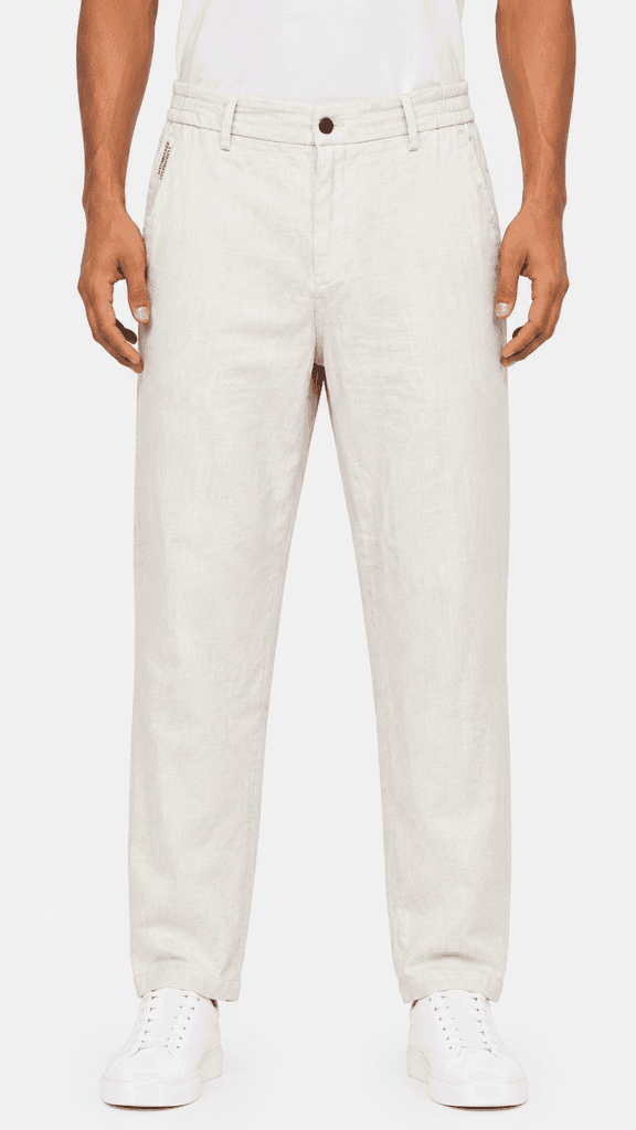 Brunello Cucinelli Master Quality Men's Tailored Pants - Off White (Size 30) 1