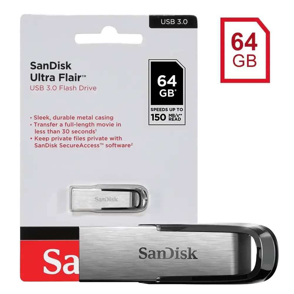 Sandisk Ultra Flair USB 3.1 Flash Drive 64GB 1