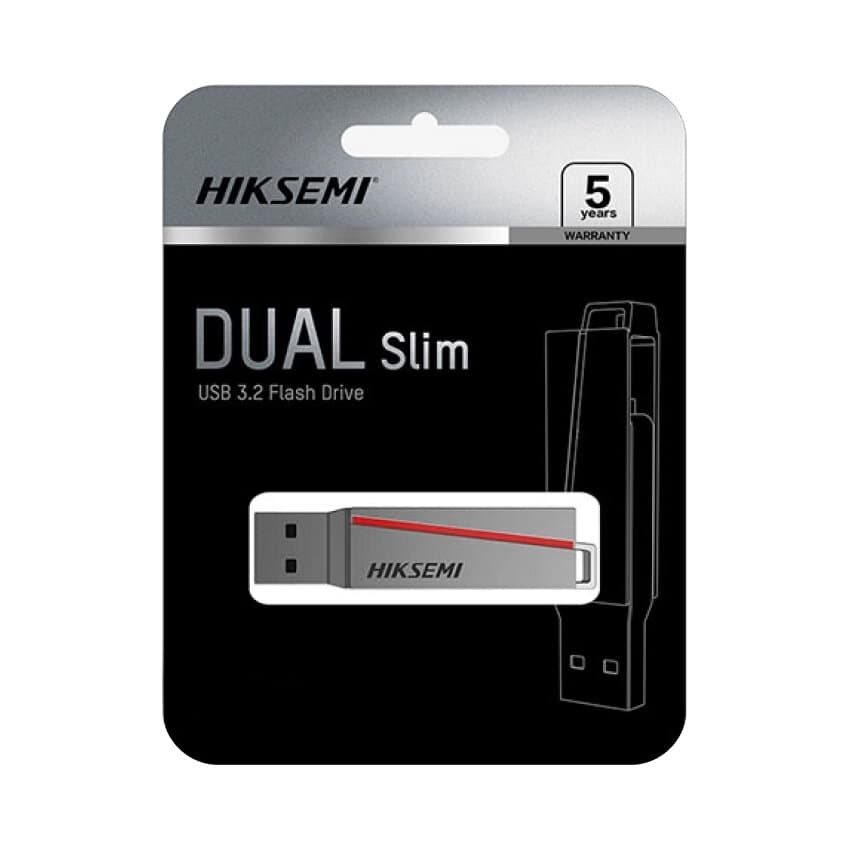 HIKSEMI Dual Slim USB 3.2 Flash Drive 64GB Type-C 1