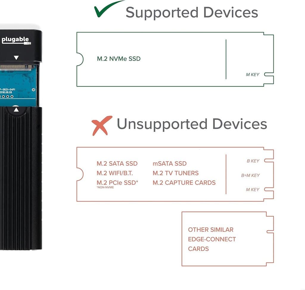 NVME SSD Enclosure Type-C to USB External 7