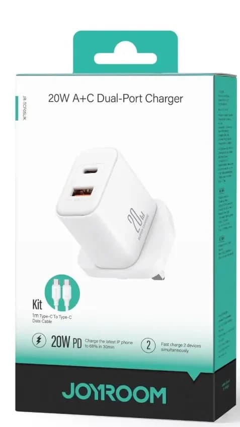 Joyroom USB Type-C PD Charger with Lightning Cable 20W 1