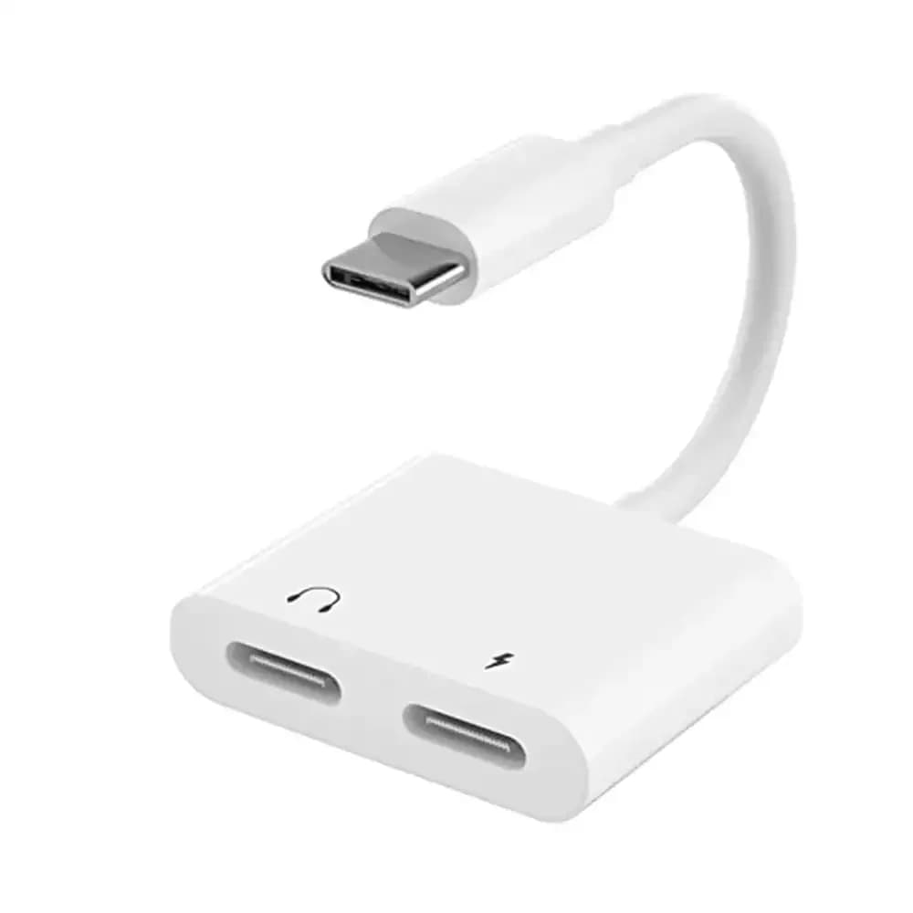 USB-C Dual Type-C Charging and Audio Adapter 1