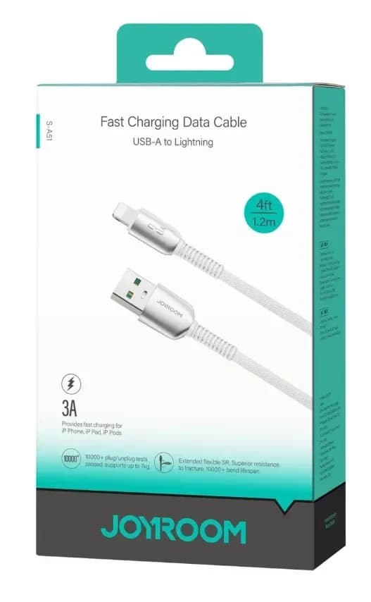 Joyroom USB to Lightning iPhone Cable 3A 1.2M 1
