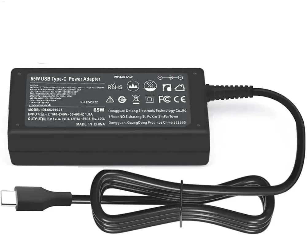 Laptop Type-C Adapter Charger 20V 3.25A 1