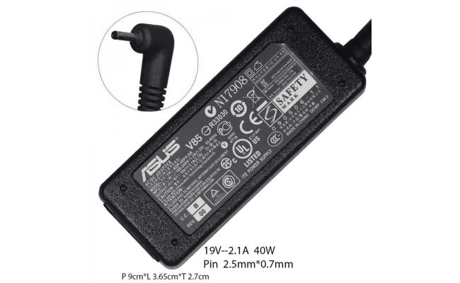 Asus Laptop Charger 19V 1A 2.5x0.7 1